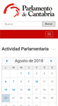 Mobile Screenshot of parlamento-cantabria.es